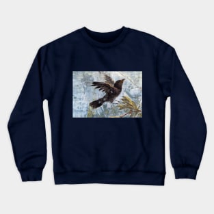 Livia's Black bird Crewneck Sweatshirt